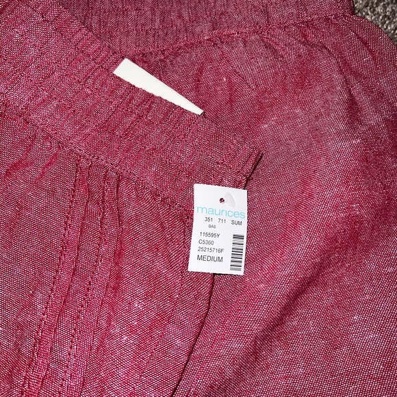 Maurices Red linen shorts - Picture 5 of 5